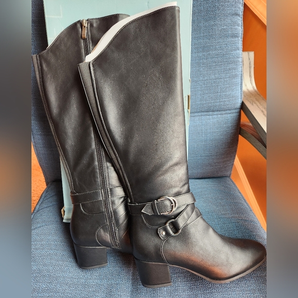 Life Stride Oakley Tall Boots Black size 8W - Picture 4 of 10